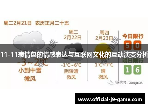11-11表情包的情感表达与互联网文化的互动演变分析